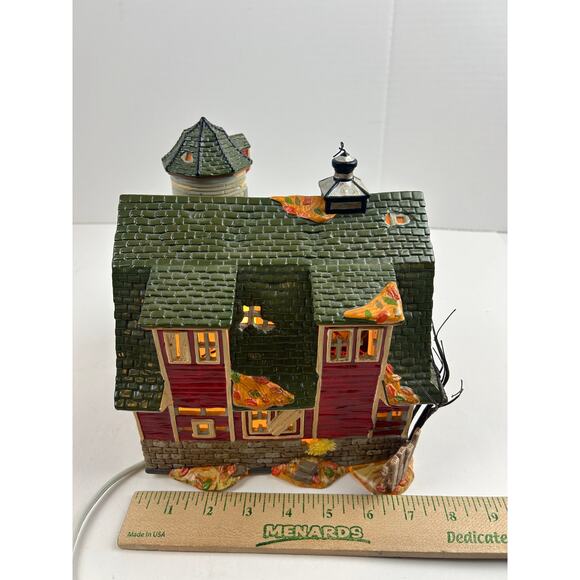 Dept 56 Haunted Barn Halloween Lighted Sound Building - Picture 11 of 11